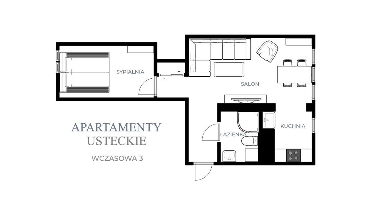 Apartamenty Usteckie Wczasowa Устка Экстерьер фото